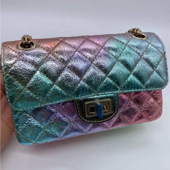 CHANEL Handbags - Authentic Chanel rainbow Mini Reissue flap GHW.  BNIB new unused Full set